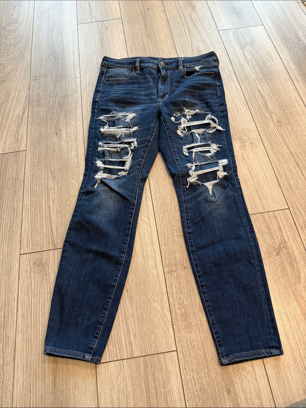 American Eagle Outfitters Women’s Blue Hi-Rise Jegging 12